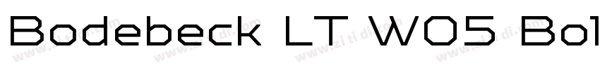Bodebeck LT W05 Bold字体转换